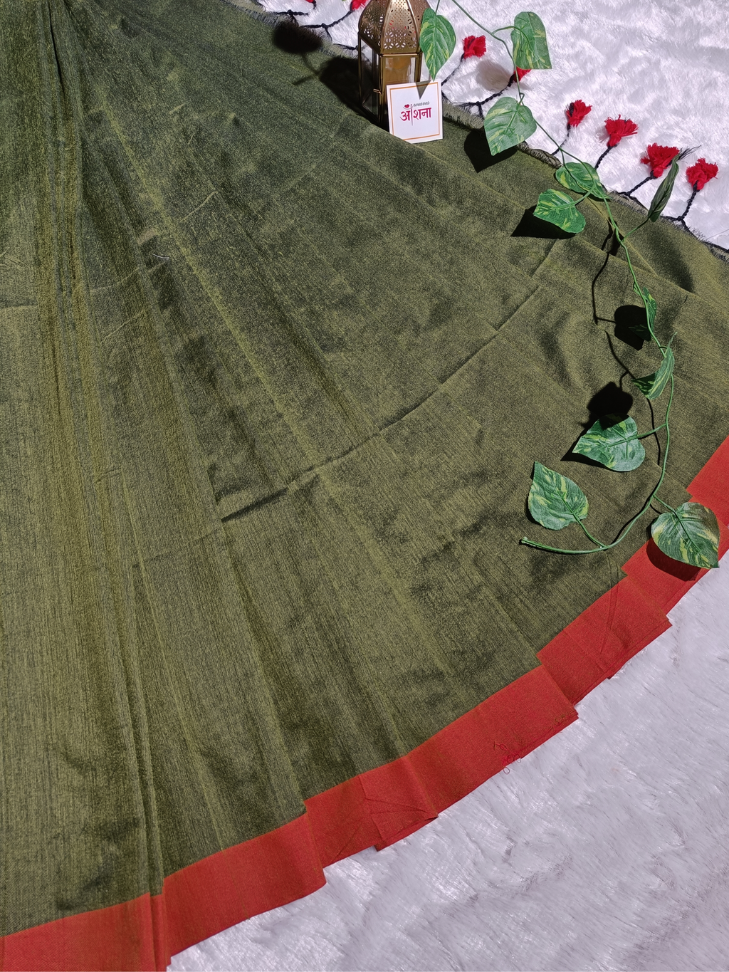 Rang Sutra (Olive Green)