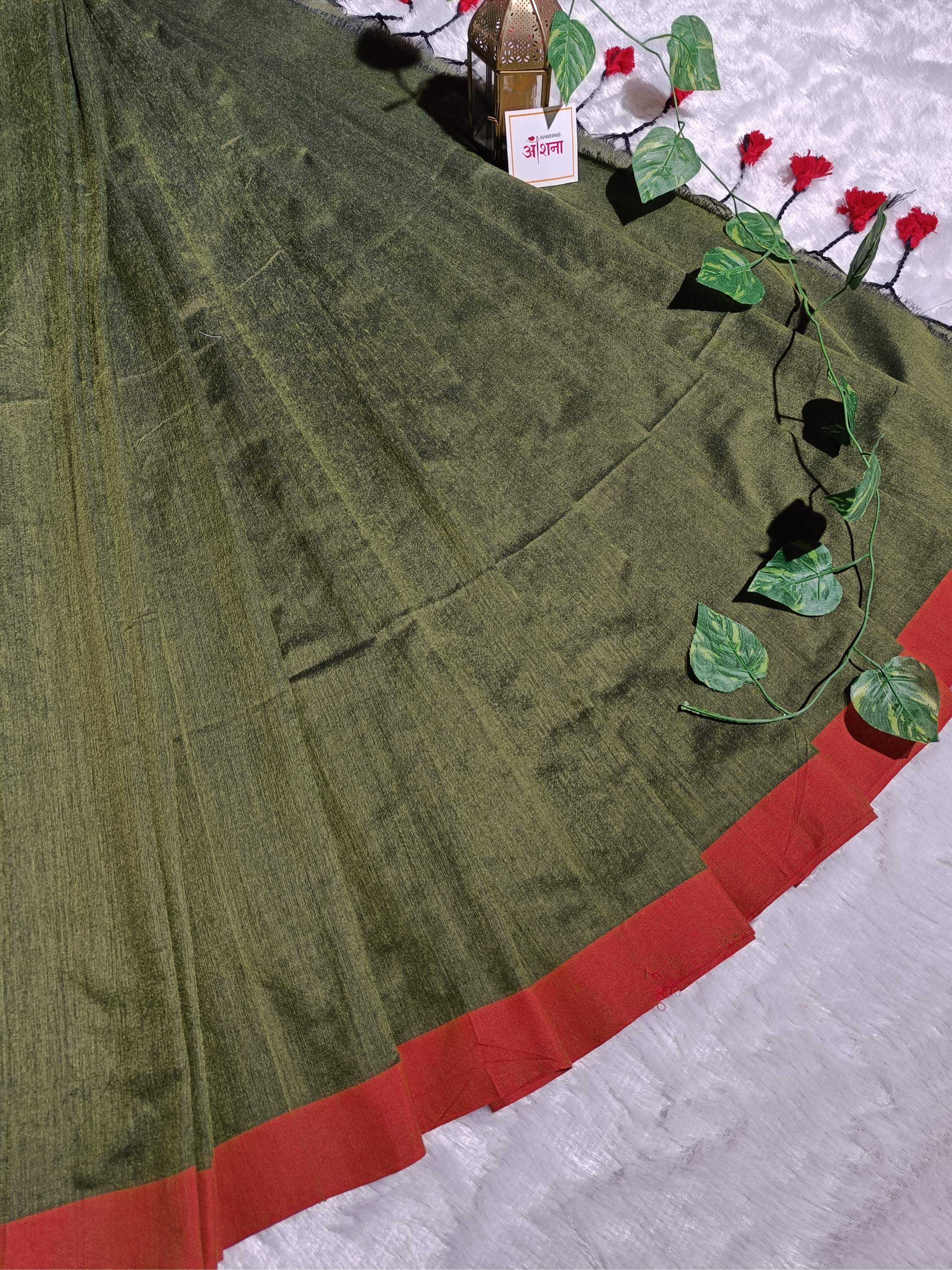 Rang Sutra (Olive Green)