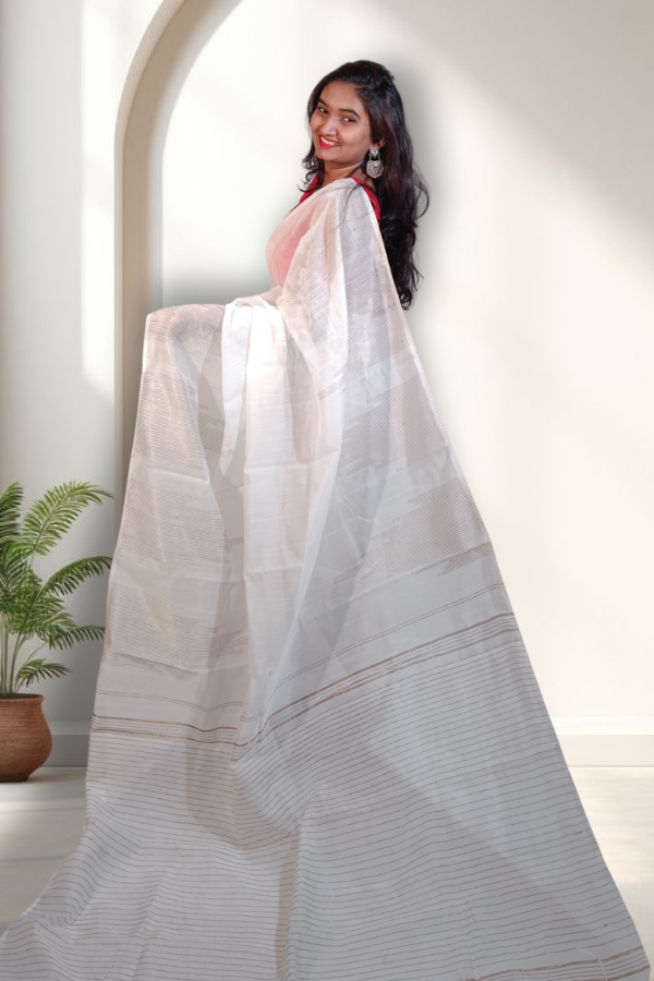 Oshana Ikkat (White)