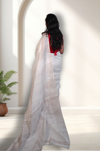 Oshana Ikkat (White)