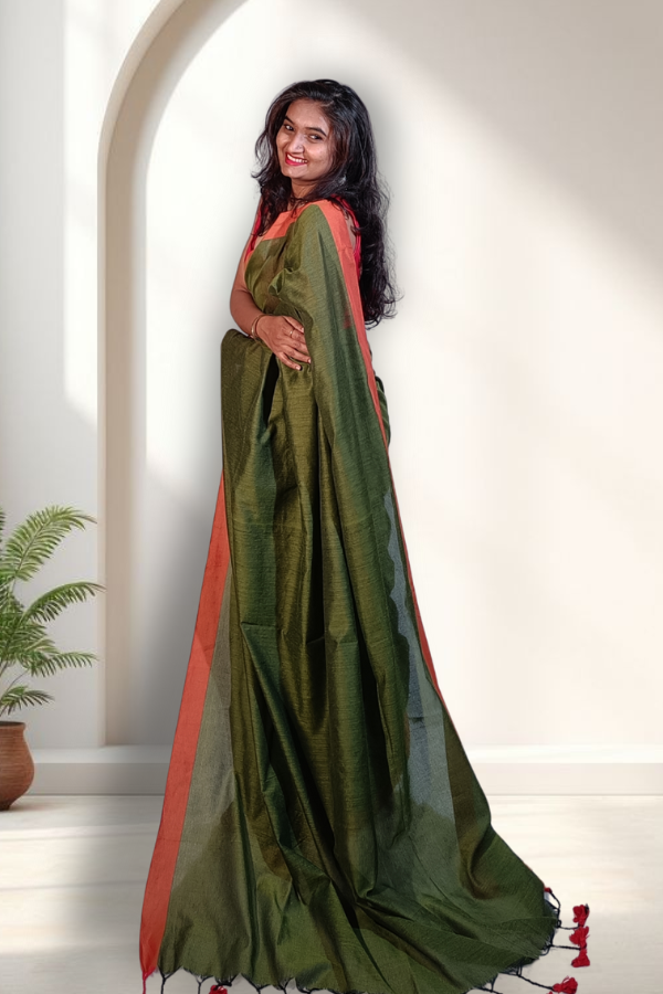 Rang Sutra (Olive Green)