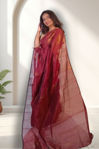 Oshana Ikkat (Maroon)