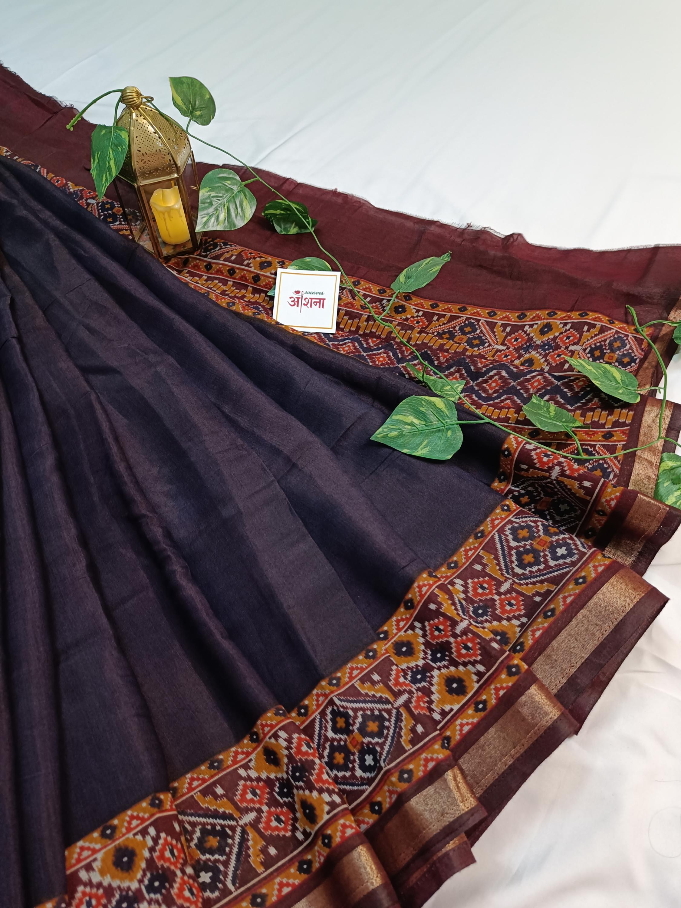 Patola Plain (Deep Wine)