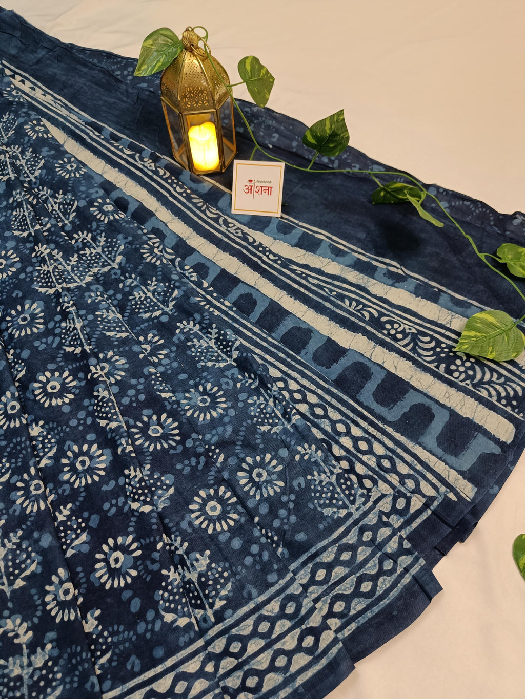 Indigo Hand-Block Phool