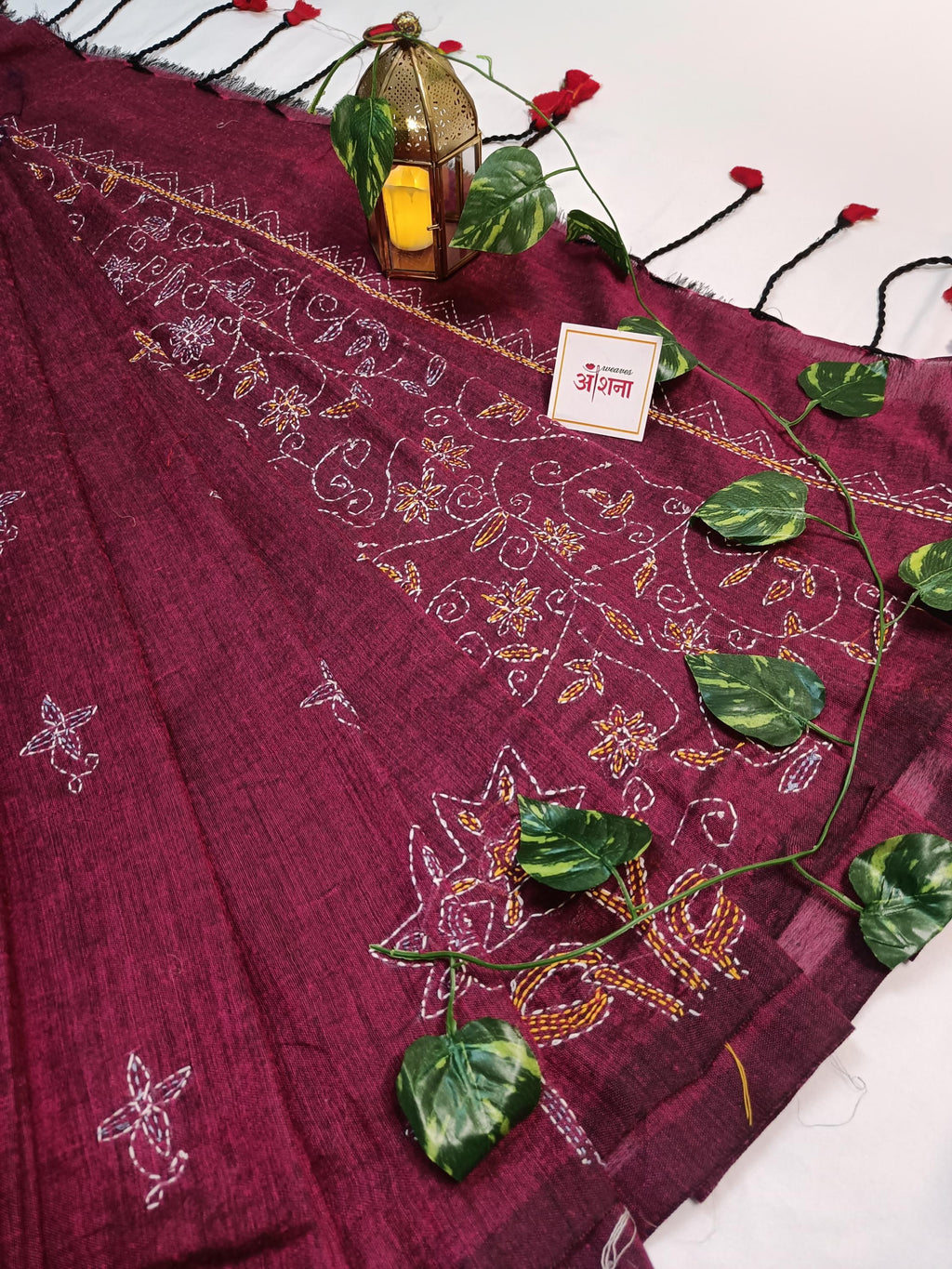 Katha Kari (Maroon)