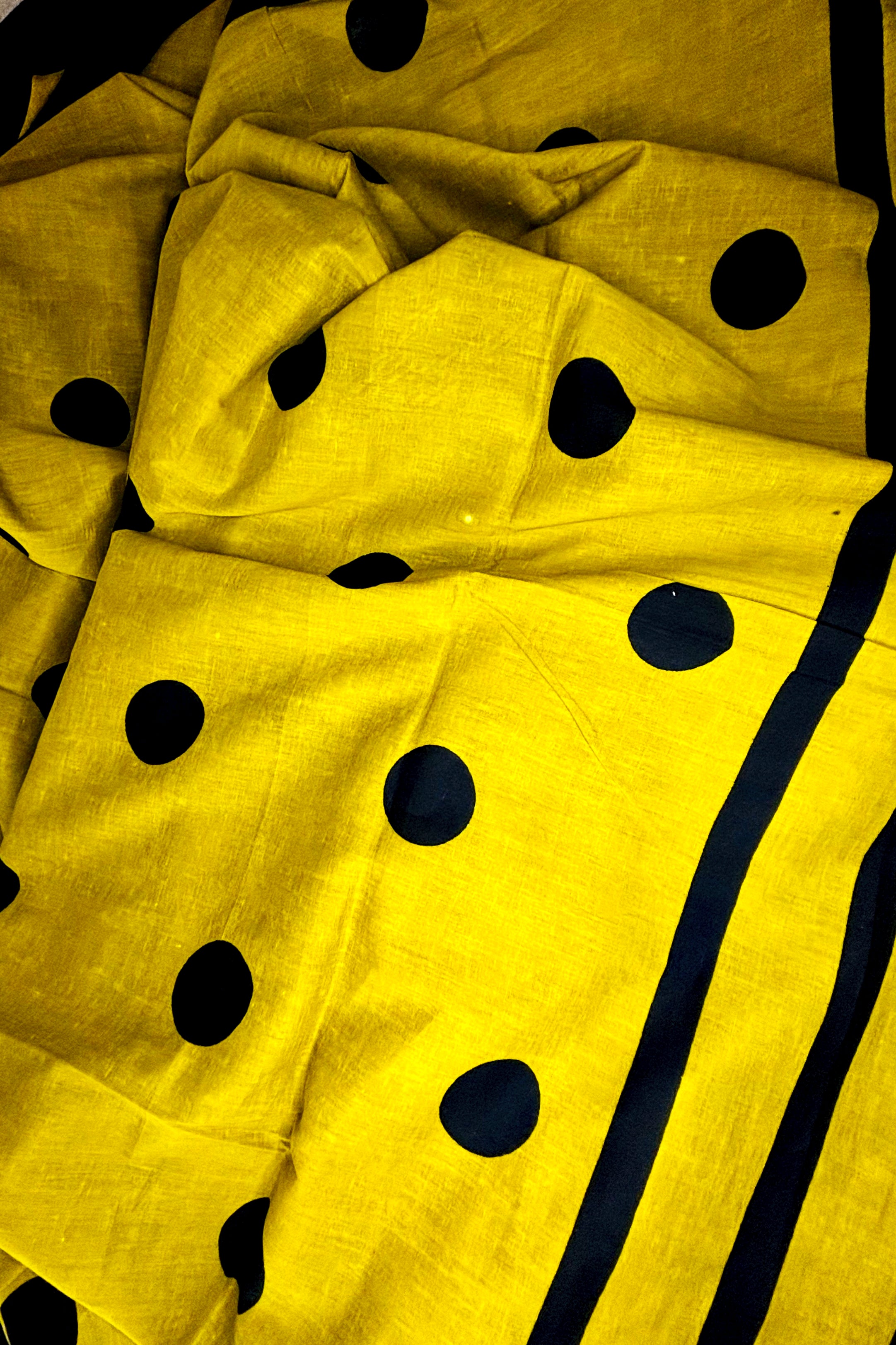 Mustard Polka Dots