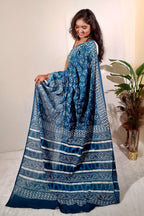 Indigo Hand-Block Phool